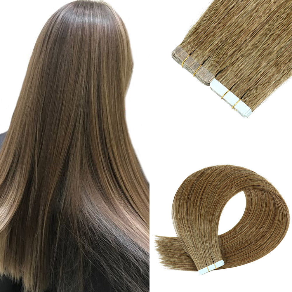 Double-sided Adhesive Hair Extension Piece PU Hair Wig Double-sided Adhesive Hair Extension Piece PU Hair Wig